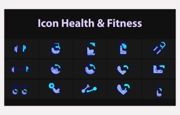 Health And  Fitness Animation Scene Premiere Pro Templates