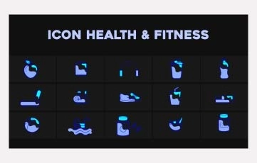 New Health And Fitness Animation Scene Premiere Pro Templates