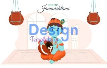Janmashtami Indian Festival Animation Scene
