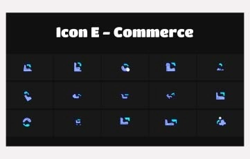 Icon E - Commerce Cartoon Animation Scene