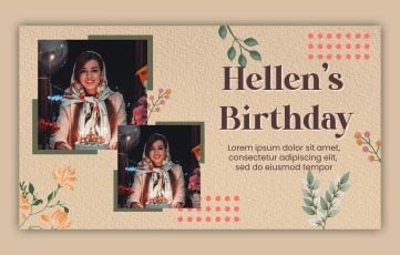 Birthday Anniversary Celebration After Effects Slideshow Template