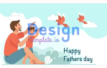 Fathers Day Cartoon Animation Scene