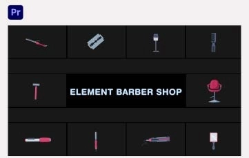 Element Barber Shop Premiere Pro Templates