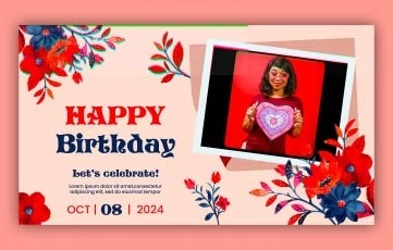 Birthday Celebration Slideshow After Effects Template