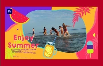 Summer Sale Slideshow Premiere Pro Template