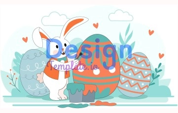 Easter Character Animation Scene