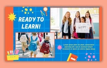 Back to School After Effects Slideshow Template