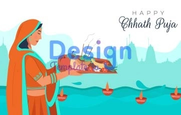 Chhath Puja Festival Animation Scene