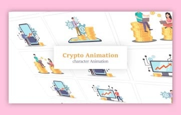 Crypto Currency Animation Premiere Pro Templates