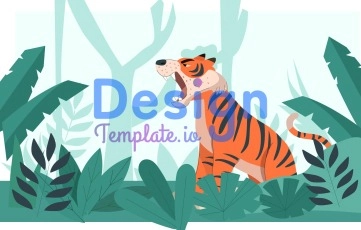 Forest Animal Life Animation Scene