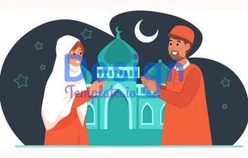 Eid Celebration Animation Scene