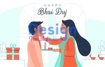 Indian Festival Bhai Dooj Animation Scene