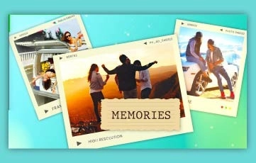 Realistic Photo After Effects Slideshow Template