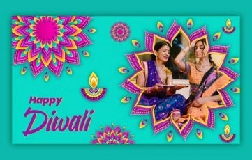 Happy Diwali Celebration After Effects Slideshow Template