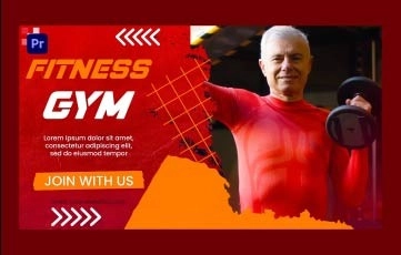 Gym and Fitness Premiere Pro Slideshow Templates