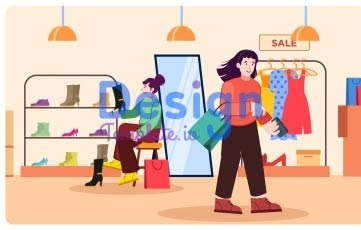 New Shopping Character Animation Scene