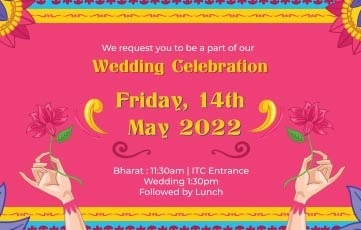 Hindu Wedding Animated Invitation After Effects Template