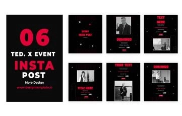 Ted. X Event Instagram Post After Effects Template