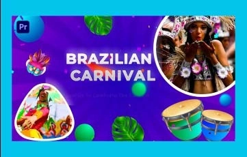 Brazilian Carnival Slideshow Premiere Pro Template