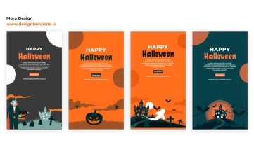 Happy Halloween Day Instagram Story After Effects Templates