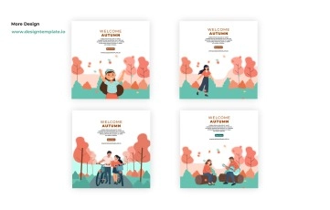 Autumn Instagram Post After Effects Template