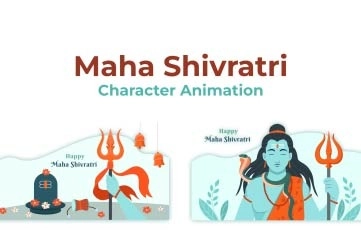 Maha Shivratri Illustration After Effects Template