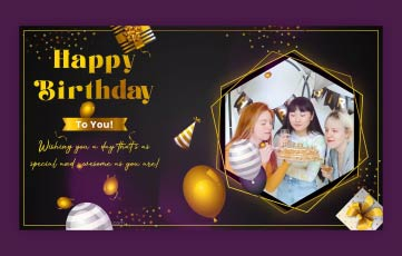 Happy Birthday Intro After Effects Template