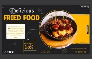 Digital Food Slideshow After Effects Template