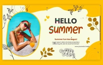 Beautiful Summer Vibes After Effects Slideshow Template