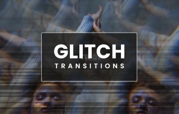 After Effects Template funky Glitch Transitions Pack