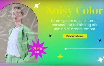 Noisy Color Slideshow After Effects Template