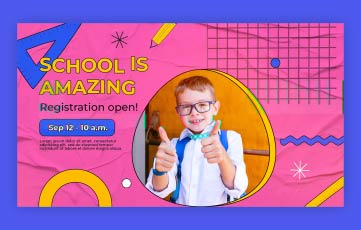 Back To School Intro After Effects Template
