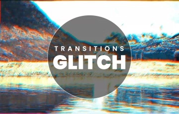 After Effects Template Latest Glitch Transitions Pack
