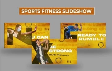 Sports Fitness Slideshow After Effects Template