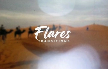 New Flares Transitions Pack After Effects Template
