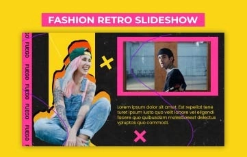 Fashion Retro Slideshow After Effects Template
