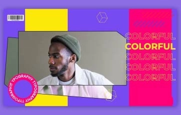 Color typography Slideshow After Effects Template