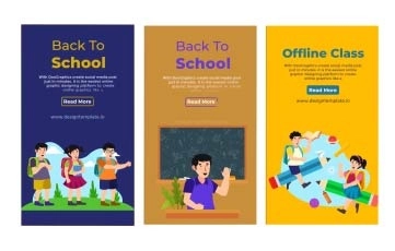 Back To School Instagram Story After Effects Template