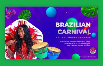 Brazilian Carnival Intro After Effects Templates