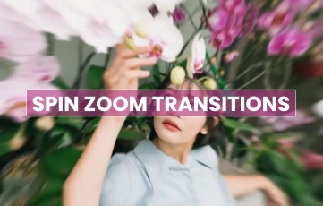 Spin Zoom Transitions Pack After Effects Template