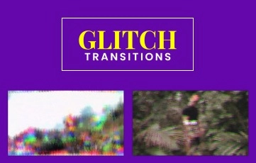 After Effects Template Glitch Transitions Pack