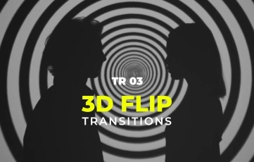 3D Flip Transitions Pack After Effects Template