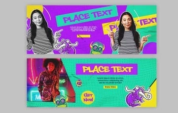 Pop Color Facebook Cover After Effects Template 04