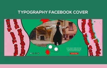 Typography Facebook Cover After Effects Template 03
