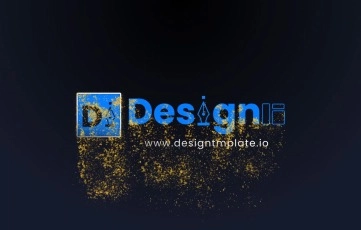 Golden Particles Logo Animation After Effects Template
