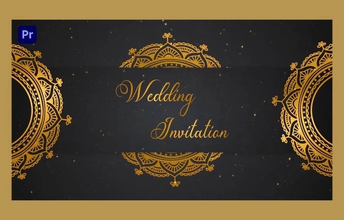 Design The Perfect Golden Indian Wedding Invitation Slideshow Premiere Pro Template