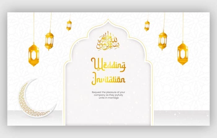 Golden Element Muslim Wedding Slideshow After Effects Template