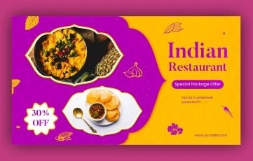 Best Indian Restaurant Marketing Slideshow After Effects Template