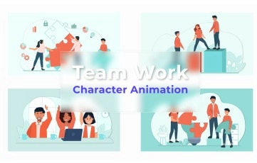 Team Work Character Animation Scene Pack 2