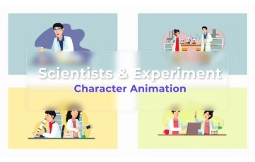 Scientists & Experiment Character Animation Scene Pack